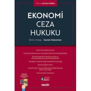 Ekonomi Ceza Hukuku Birinci Kitap – Genel Hükümler