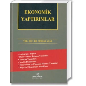 EKONOMİK YAPTIRIMLAR / SERDAR ACAR / 2015