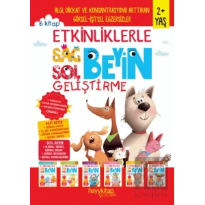 Etkinliklerle Sağ Beyin Sol Beyin Geliştirme (2+ Yaş) 6lı Set
