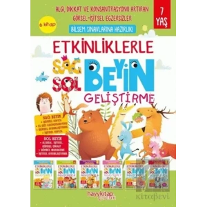 Etkinliklerle Sağ Beyin Sol Beyin Geliştirme (6 Kitap)