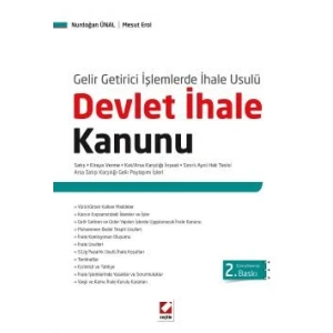 Gelir Getirici İşlemlerde İhale UsulüDevlet İhale Kanunu