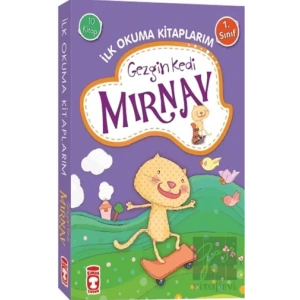 Gezgin Kedi Mırnav - İlk Okuma Kitaplarım Set (10 Kitap Takım)