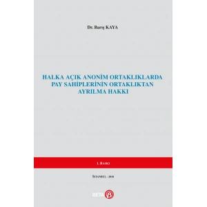 Halka Açık Anomin Ortaklıklardan Pay Sahiplerinin