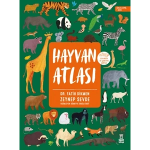 Hayvan Atlası (Dünya Haritası ve Çıkartma Hediyeli)