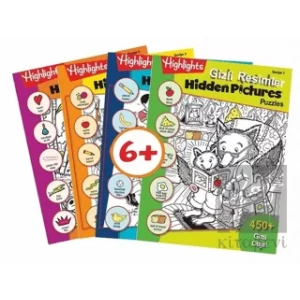 Highlights Hidden Pictures Puzzles (Gizli Resimler) 4lü Set