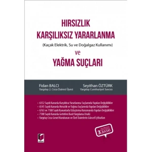 Hırsızlık, Karşılıksız Yararlanma (Kaçak Elektrik, Su ve Doğlagaz Kullanımı) ve Yağma Suçları