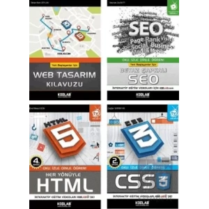 Hızlı ve Kolay Web Tasarım Seti 2 (4 Kitap Takım)