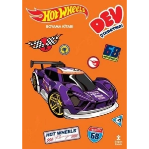 Hot Wheels - Dev Çıkartmalı Boyama Kitabı