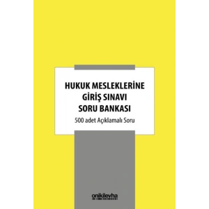 Hukuk Mesleklerine Giriş Sınavı Soru Bankası