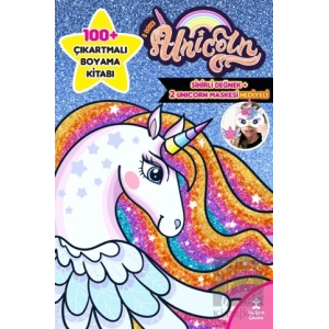 I Love Unicorn 100+ Çıkartma Hediyeli Boyama Kitabı
