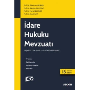 İdare Hukuku Mevzuatı Teşkilat / İdari Usul–Faaliyet / Personel