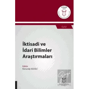 İktisadi ve İdari Bilimler Araştırmaları (AYBAK 2019 Eylül)