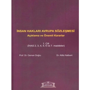 İnsan Hakları Avrupa Sözleşmesi Cilt: 1