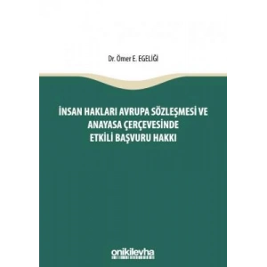İnsan Hakları Avrupa Sözleşmesi ve Anayasa Çerçevesinde Etkili Başvuru Hakkı