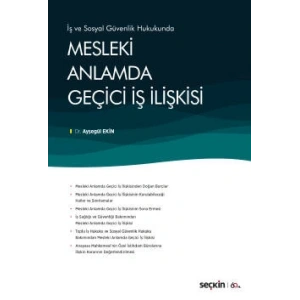İş ve Sosyal Güvenlik HukukundaMesleki Anlamda Geçici İş İlişkisi
