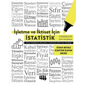 İşletme ve İktisat için İstatistik 8. Basımdan Çeviri Siyah Beyaz Karton Kapak
