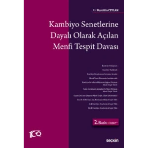 Kambiyo Senetlerine Dayalı Olarak Açılan Menfi Tespit Davası