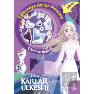 Karlar Ülkesi 2 Eğlenceye Açılan Pencere Çıkartmalı Boyama Kitabı