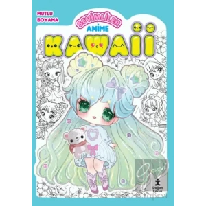 Kawaii Anime Mutlu Boyama 2 Yeşil