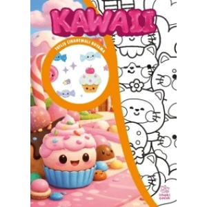 Kawaii ;Çıkartmalı Boyama Kitabı