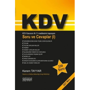 KDV Soru ve Cevaplar (I)
