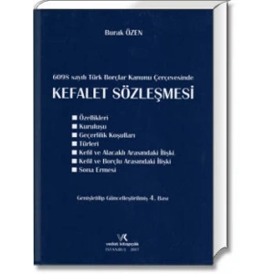KEFALET SÖZLEŞMESİ / BURAK ÖZEN / 4.BASI / 2017