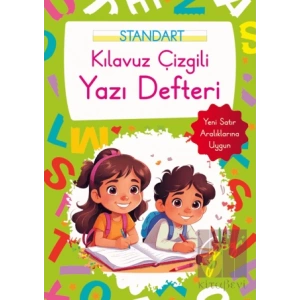 Kılavuz Çizgili Yazı Defteri Büyük Boy - Yeşil