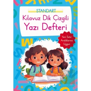 Kılavuz Dik Çizgili Yazı Defteri Büyük Boy - Mavi