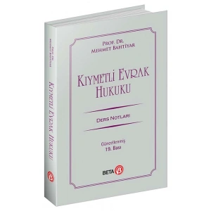Kıymetli Evrak Hukuku  Ders Notları