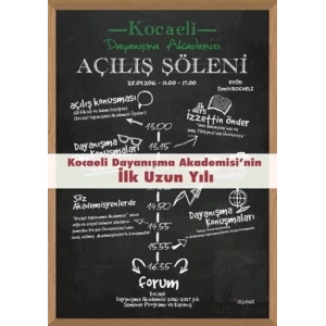 Kocaeli Dayanışma Akademisinin İlk Uzun Yılı