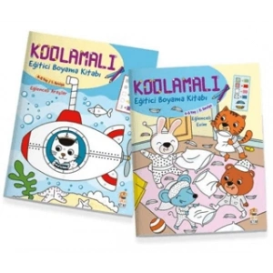 Kodlamalı Eğitici Boyama Kitabı 4-5 Yaş (2 Kitap Takım)