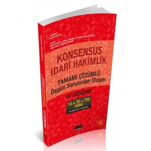 KONSENSUS İdari Hakimlik 10 Deneme Savaş Yayınları Eylül 2021