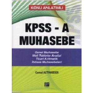 Konu Anlatımlı KPPS-A Muhasebe - Cemal Altınkeser