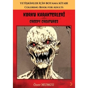 Korku Karakterleri - Yetişkinler için Boyama Kitabı