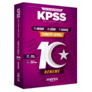 KPSS 2026 Türkiye Geneli 10 Deneme Kolaydan Zora Hedef-Süre-Sonuç