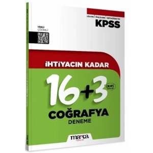KPSS İhtiyacın Kadar Coğrafya 16+3 Deneme
