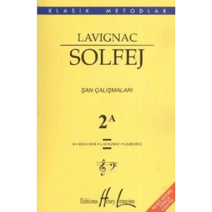 Lavignac Solfej 2A - Şan Çalışmaları