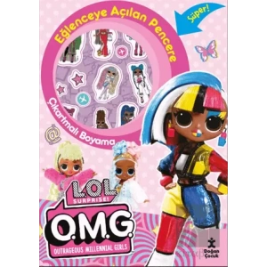 LOL Surprise Eğlenceye Açılan Pencere Çıkartmalı Boyama Kitabı