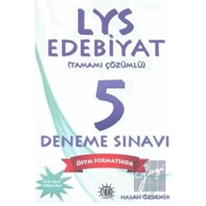 LYS Edebiyat Tamamı Çözümlü 5 Deneme Sınavı