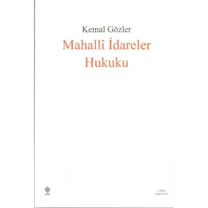 Mahalli İdareler Hukuku Kemal Gözler
