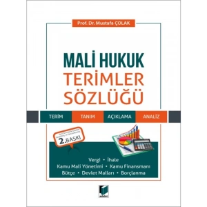 Mali Hukuk Terimler Sözlüğü - Mustafa Çolak