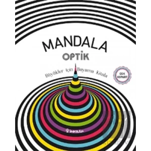 Mandala Optik - Büyükler İçin Boyama Kitabı
