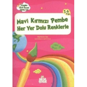 Mavi Kırmızı Pembe Her Yer Dolu Renklerle