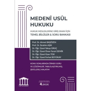 Medeni Usul Hukuku - Hukuk Mesleklerine Giriş Sınavı İçin Temel Bilgiler & Soru Bankası