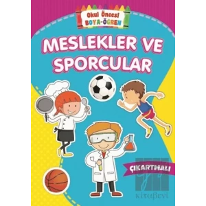 Meslekler ve Sporcular - Okul Öncesi Boya-Öğren