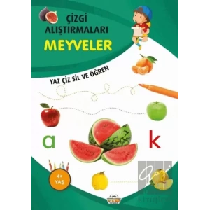 Meyveler - Çizgi Alıştırmaları