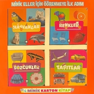 Minik Eller İçin Öğrenmeye İlk Adım 4 Minik Karton Kitap