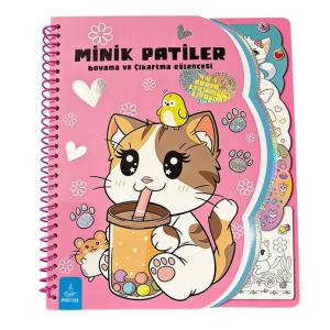 Minik Patiler Boyama ve Çıkartma Eğlencesi (Spiralli)