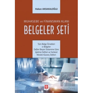 Muhasebe ve Finansman Alanı Belgeler Seti
