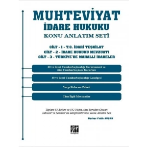 Muhteviyat İdare Hukuku Konu Anlatım Seti (3 Cilt) - Berker Fatih Avşar